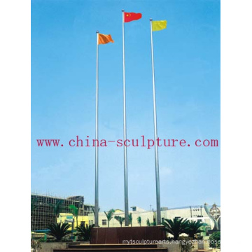 Stainless Steel Flagpole with banner